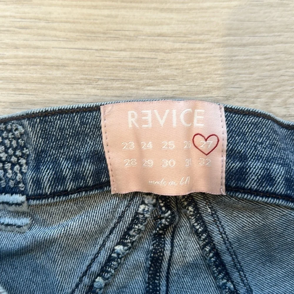 Womens High Waisted Star Patch Denim Jeans Blue‎ Casual Streetwear Size M